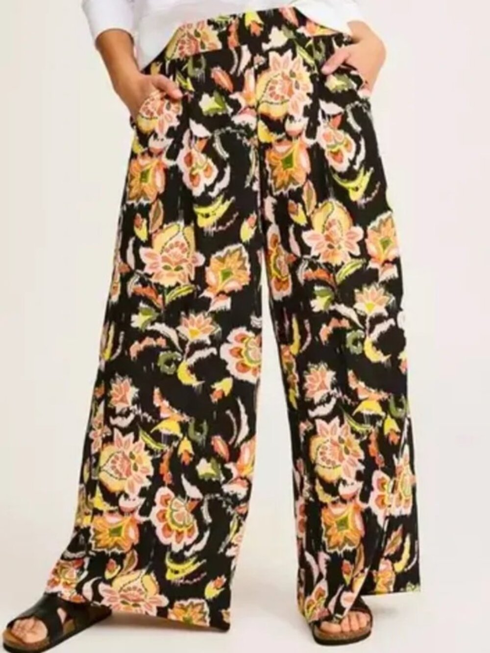 Torrid High Rise Pull On Wide Leg Pant, Size 2 (18-20) 2X